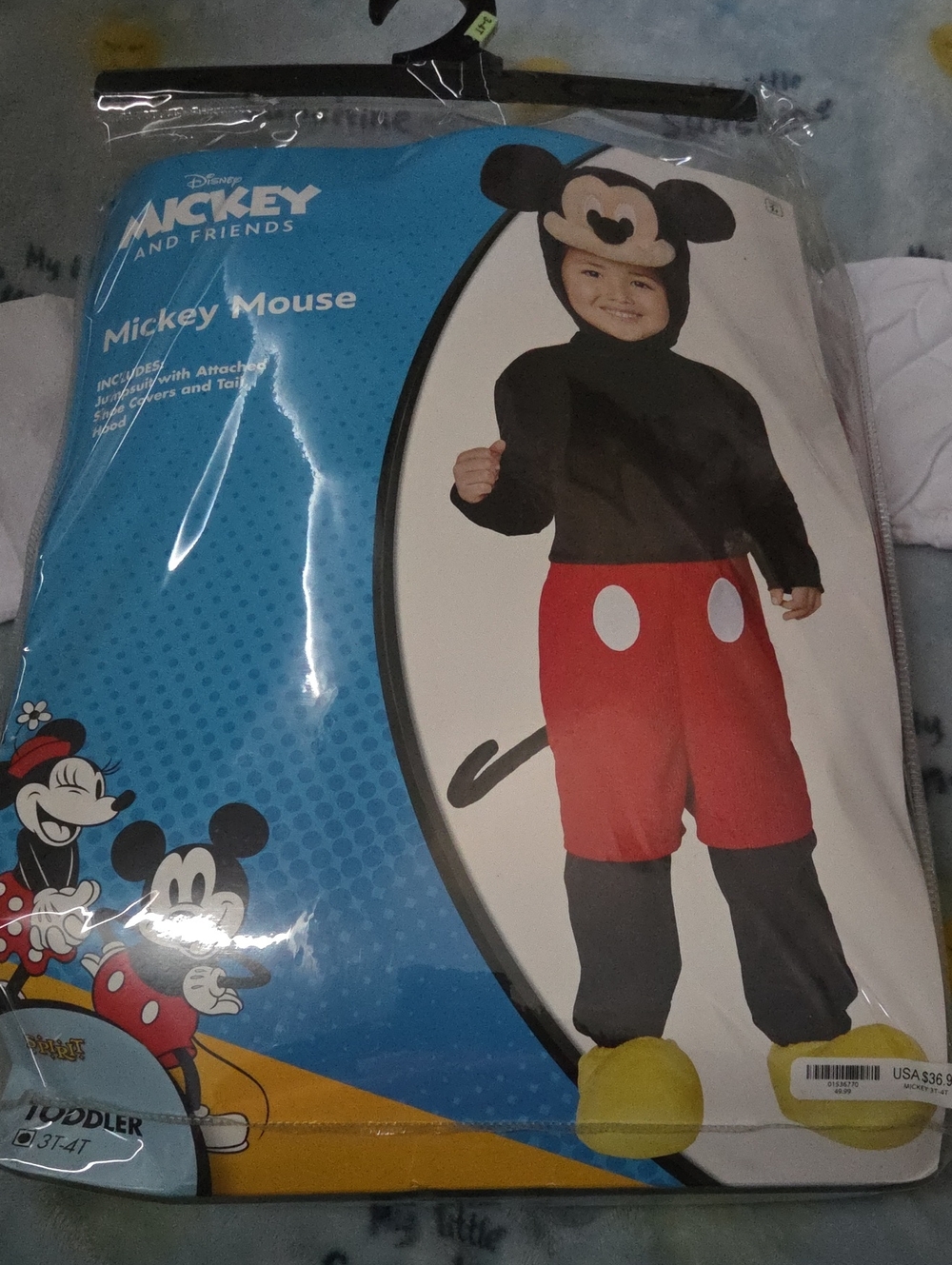 Spirit Disney Mickey Mouse Toddler Costume - Black, Red, Yellow
